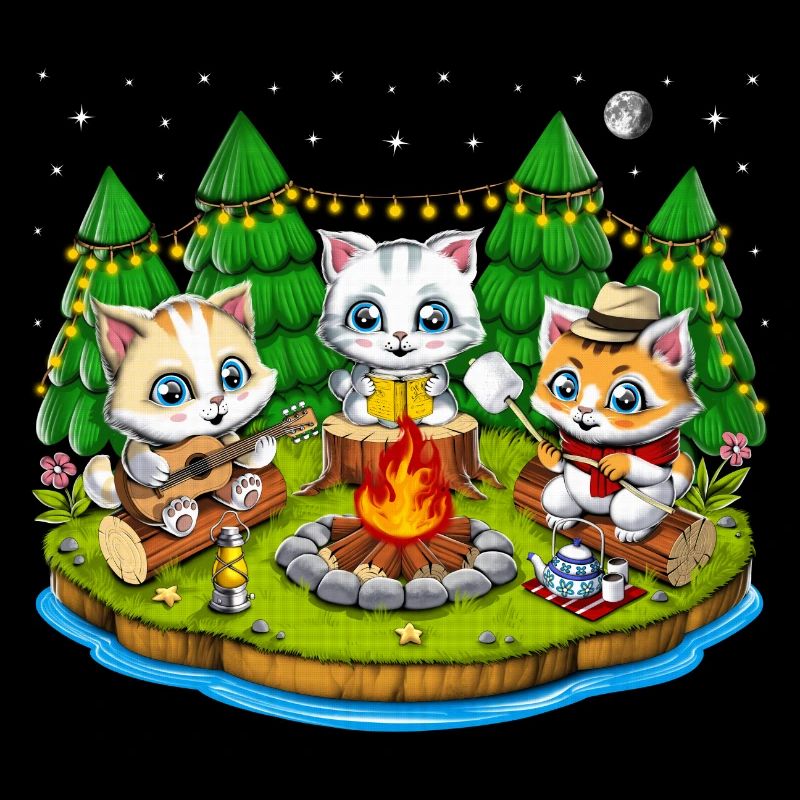 Camping Kawaii Chats
