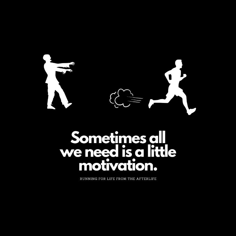 Extra Portion Motivation für Läufer Zombie