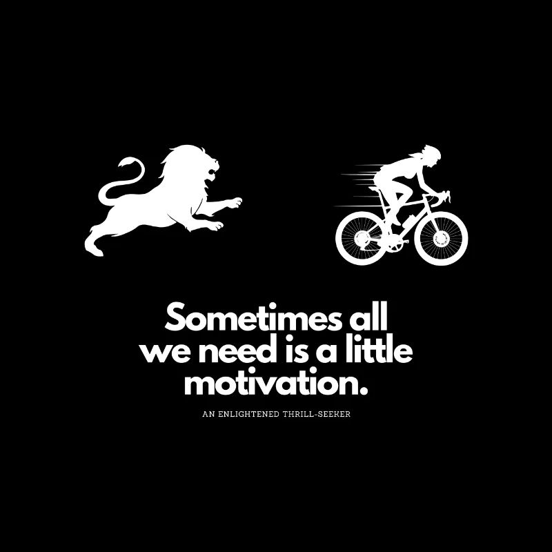 Extra Portion Motivation Fahrradfahrerinnen Löwe