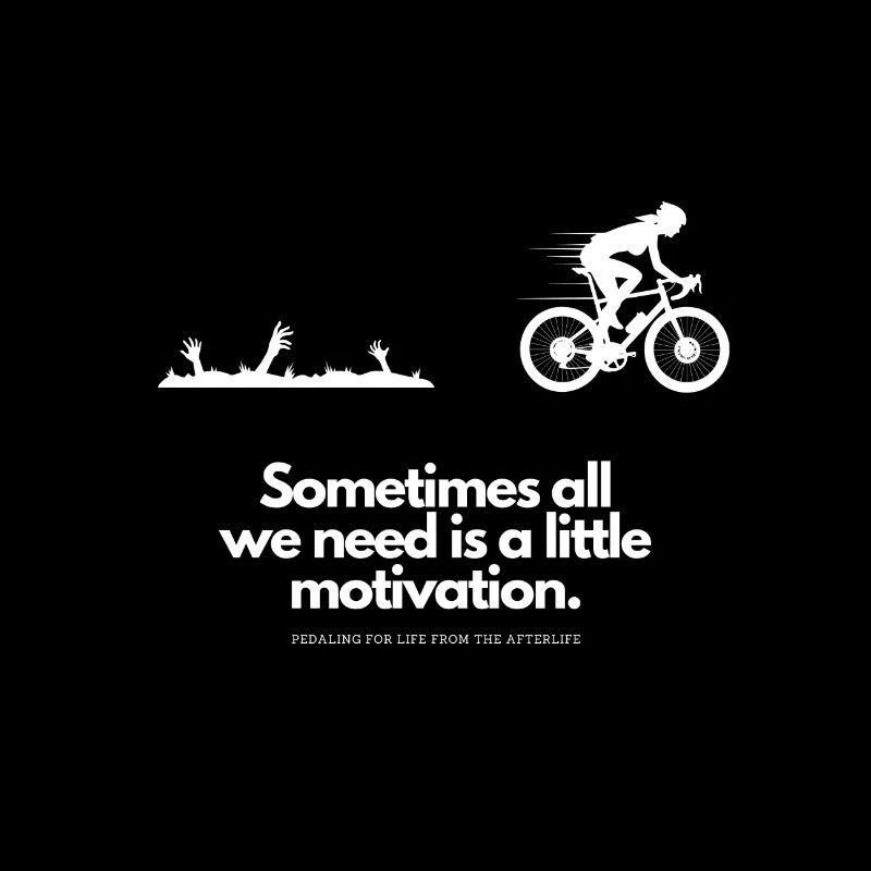 Extra Portion Motivation Fahrradfahrerinnen Zombie