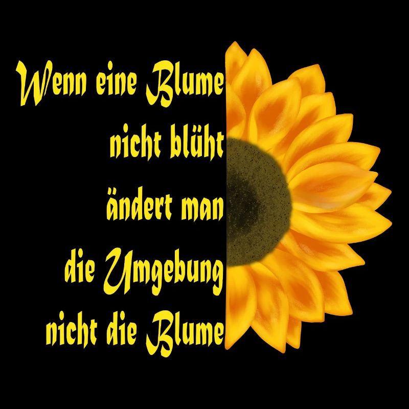 Sonnenblume trifft Textkunst