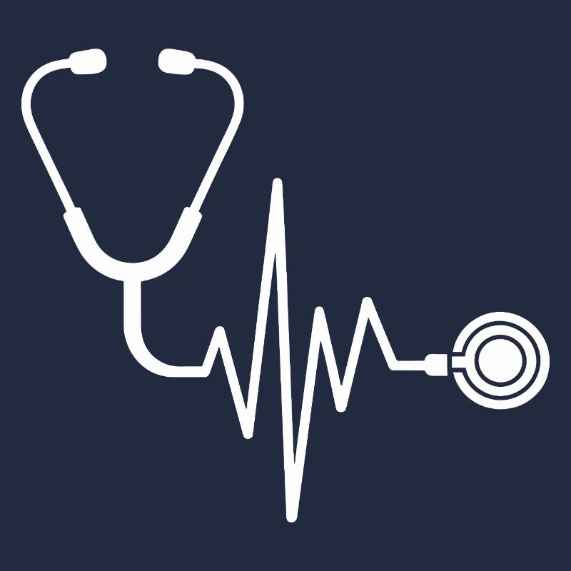Conception de médecine stéthoscopique de battement de cœur