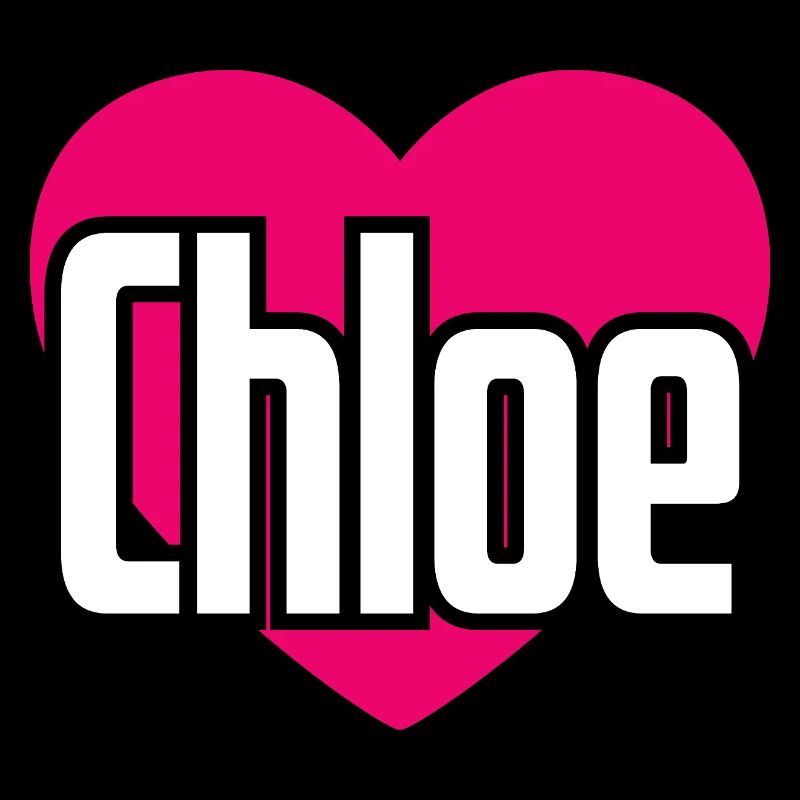 J’aime Chloé Coeur rose J’aime Chloé