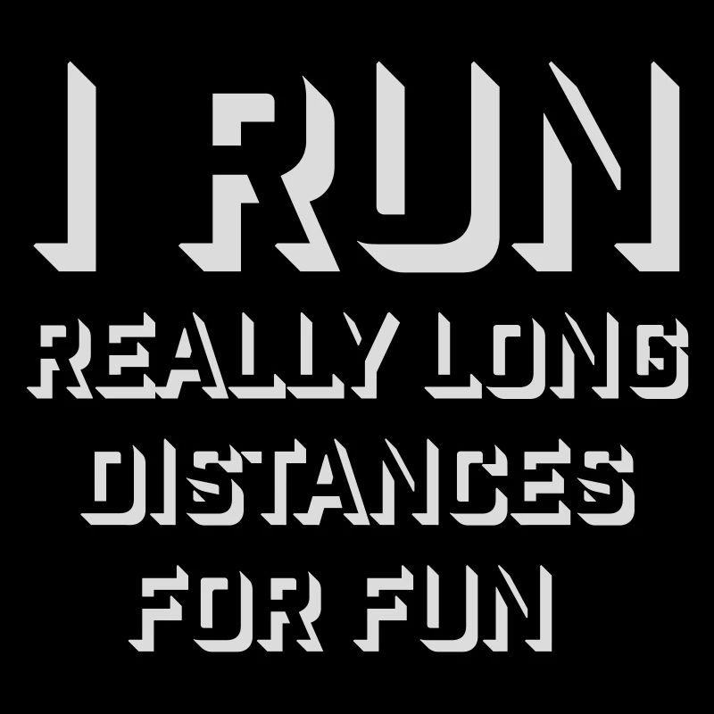 Je cours de très longues distances pour un marathon amusant