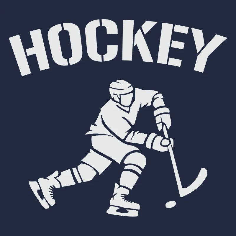 Hockey-Silhouette: Eiszeit auf dem Eis