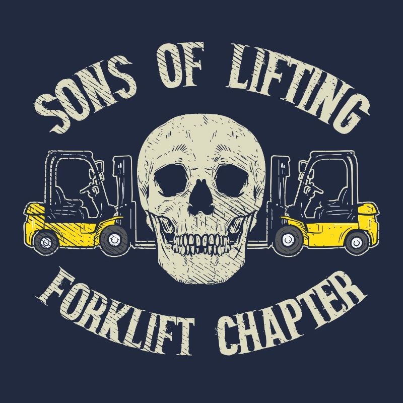 Chapitre Sons of Lifting Forklift Conception de Crâne