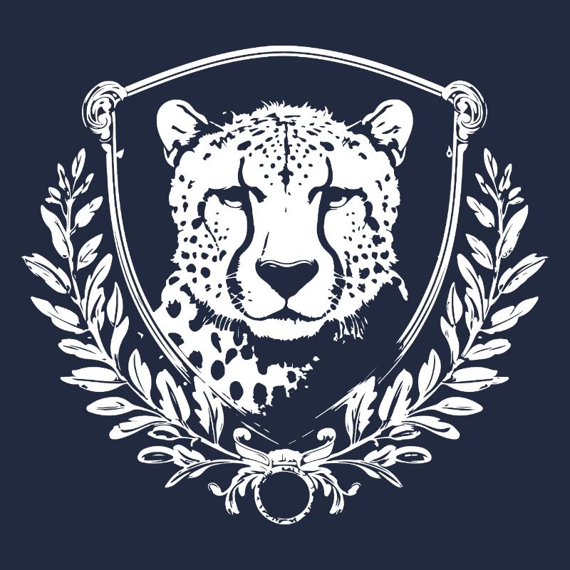 Leopard seal with laurel