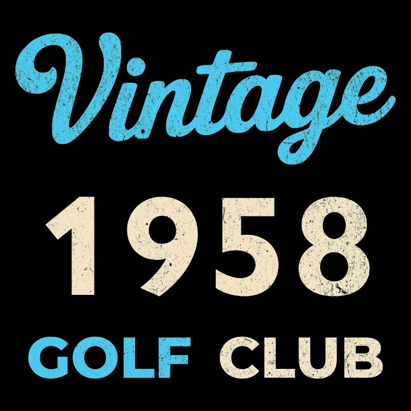Vintage 1958 Golf Club Retro Birth Year Gift