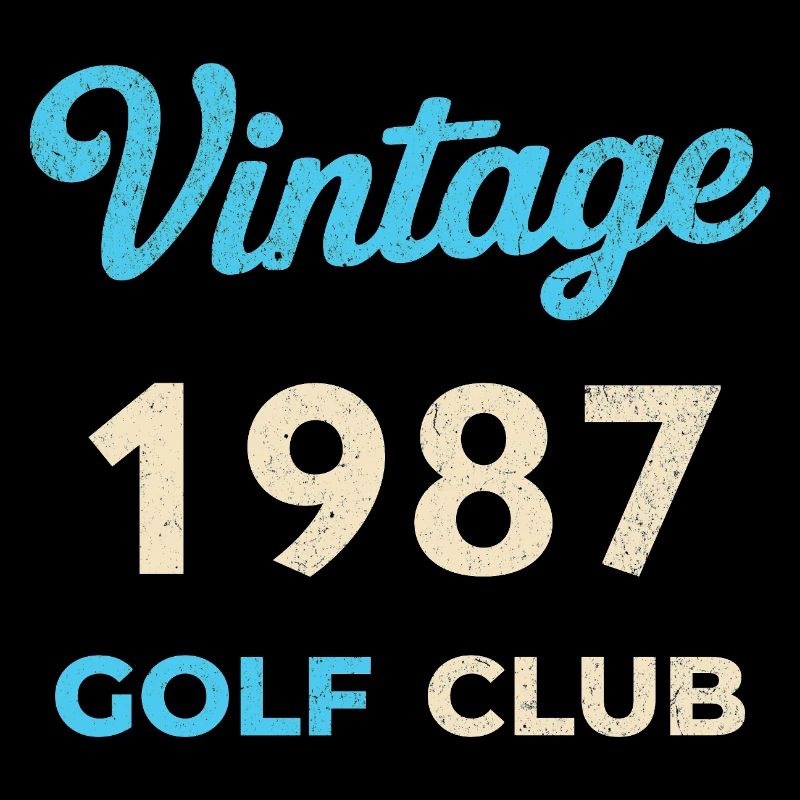Vintage 1987 Golf Club Retro Birth Year Gift