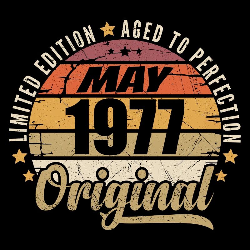Design Vintage Mai 1977 Édition Limitée Mai 1977