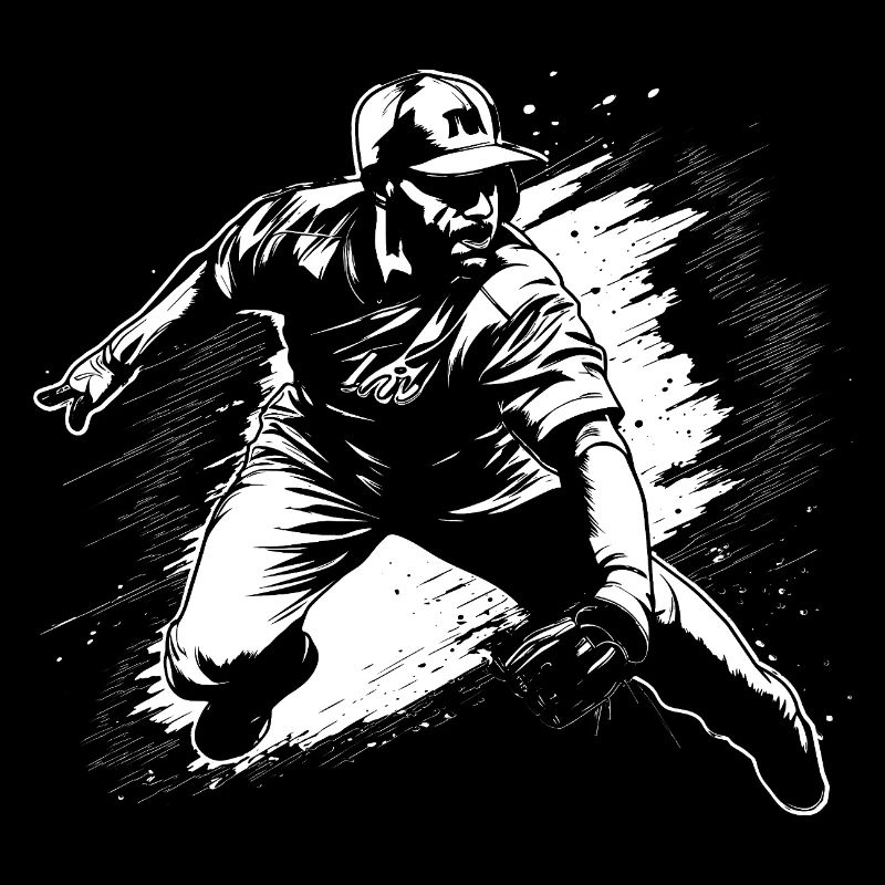Baseball Player Drawing