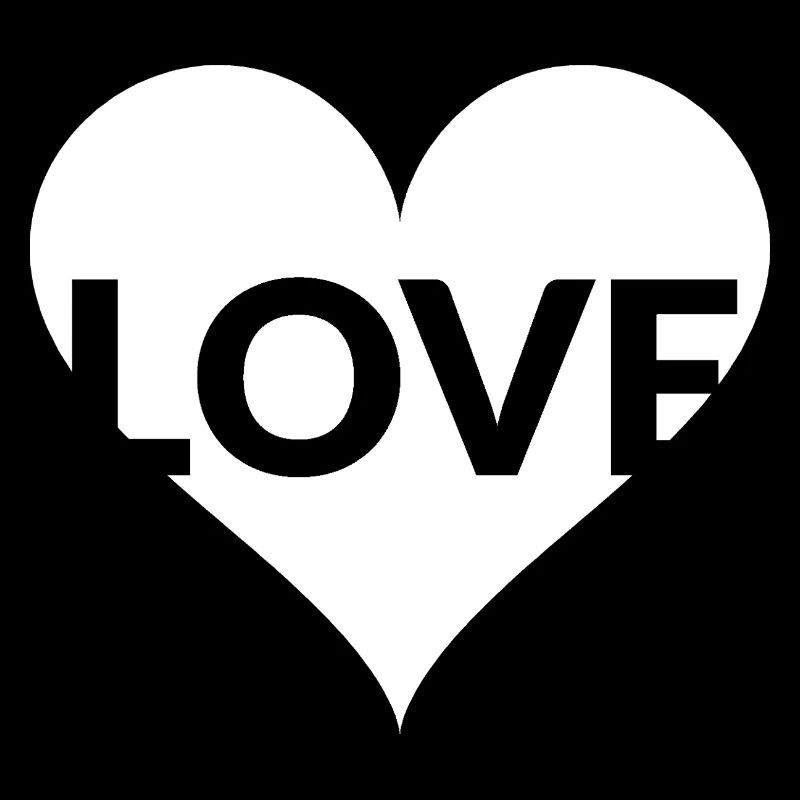 Herz-Typo Love Design