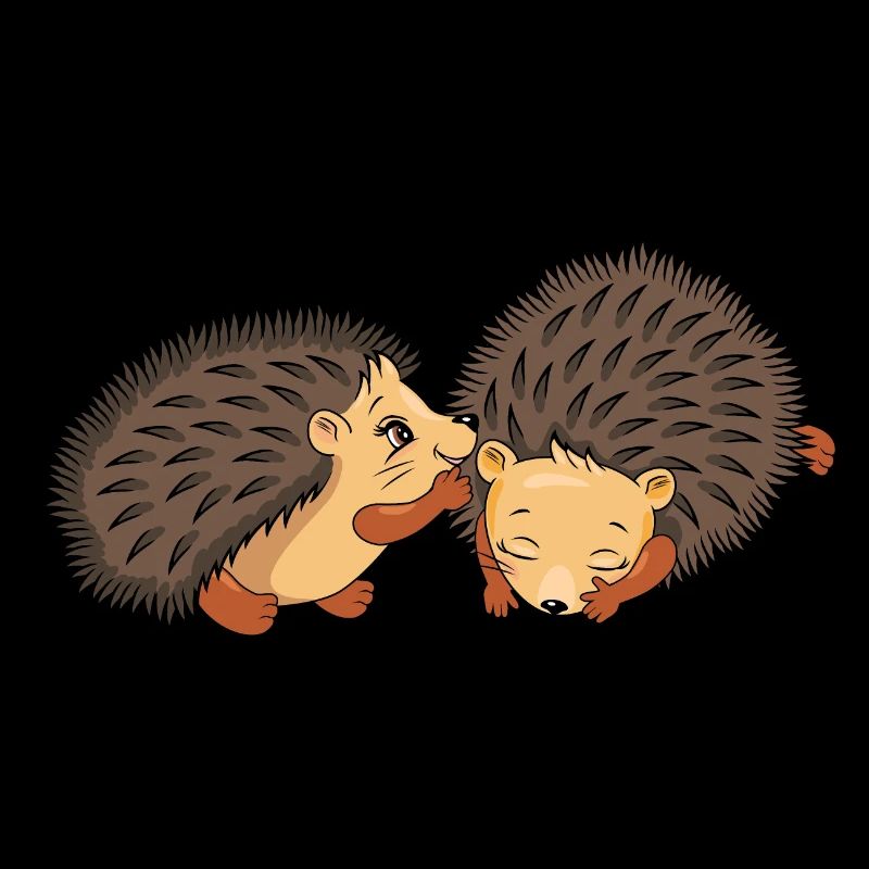 Zwei niedliche Igel