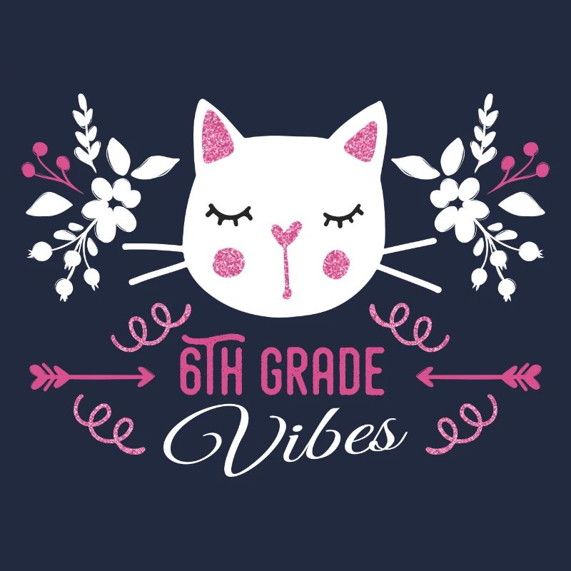 6th grade | Grade Vibes Back to School Cute Cat