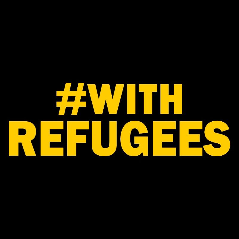 With refugees