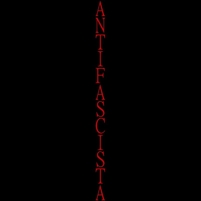 lettrage antifasciste vertical élégant