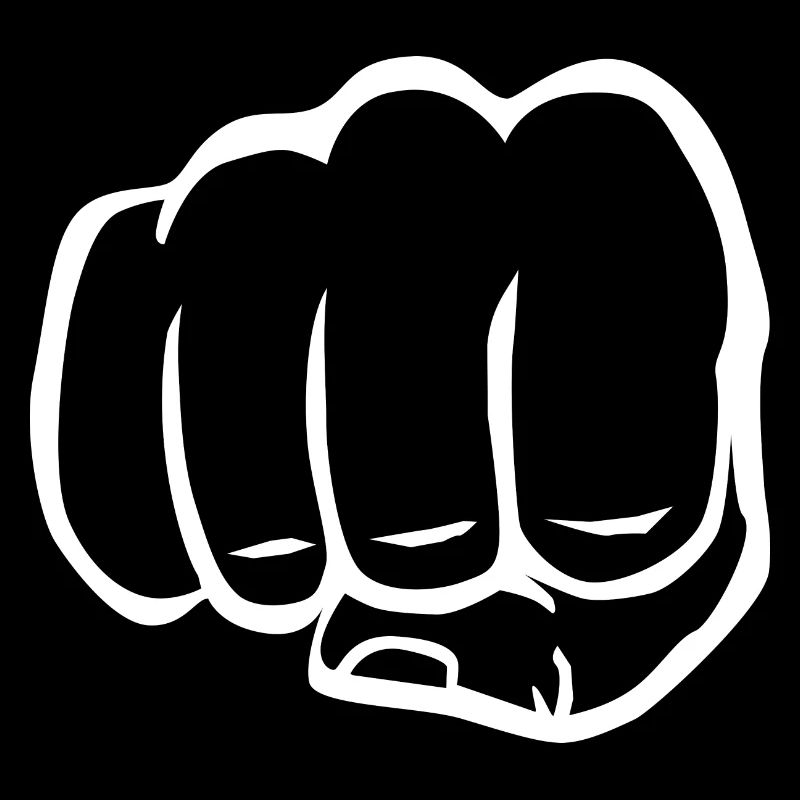 Faust geballte Faust fist bump cool Logo Symbol