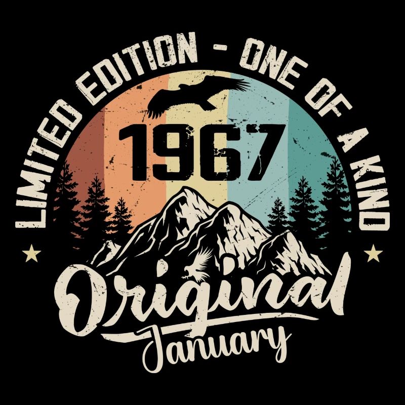 Janvier 1967 Original Cadeau D'anniversaire 58 Ans