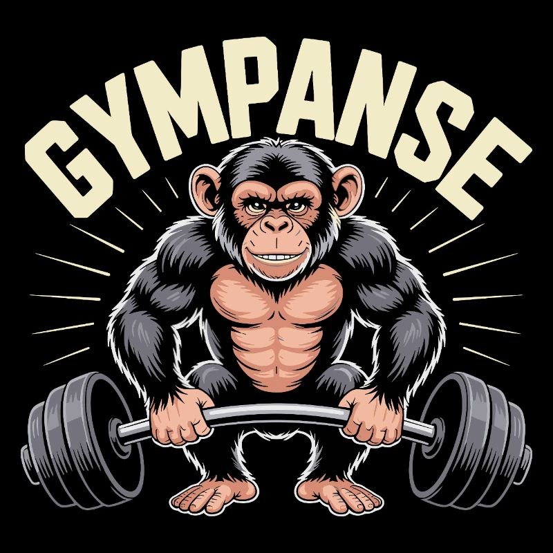 Gymchimp Krafttraining Motiv
