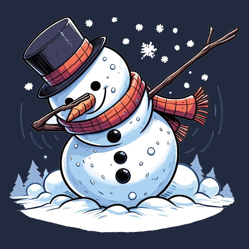 Dabbing Christmas Snowman Dab Christmas