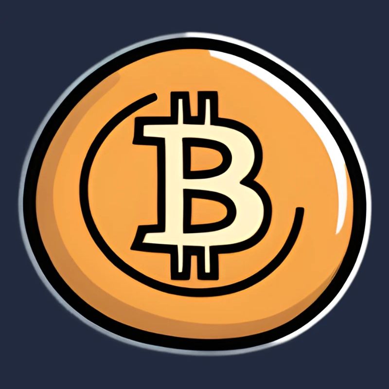 Bitcoin Münzkunst Emblem