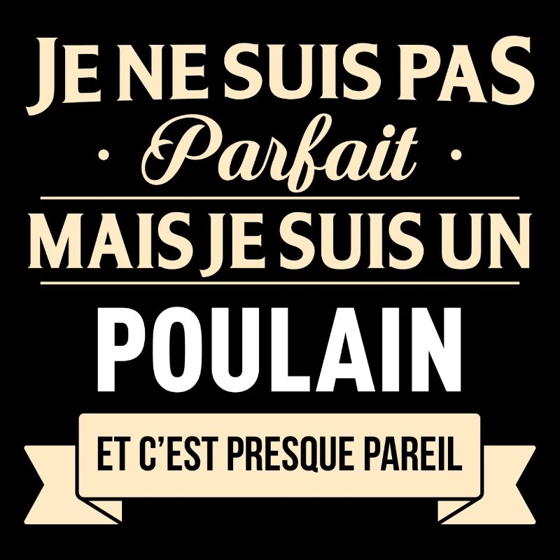 Je Ne Suis Pas Parfait Mais Je Suis Un Poulain ...