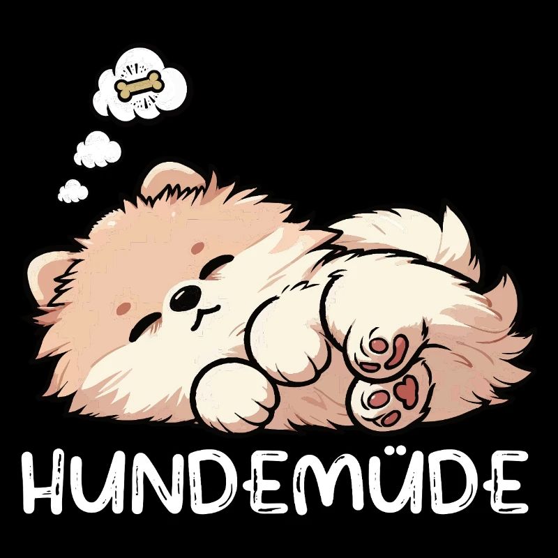 Hundemüde Zwergspitz Zwergspitze Spitzhund Spitz