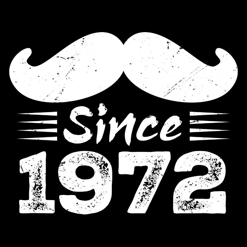 Geschenk zum 52. Geburtstag - Vintage 1972 Schnurrbart