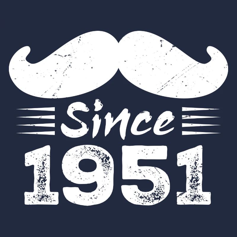 73rd Birthday Gift - Vintage 1951 Moustache