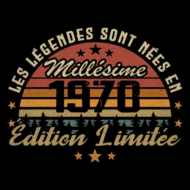 Millésime 1970 Cadeau 54e Anniversaire 54 ans