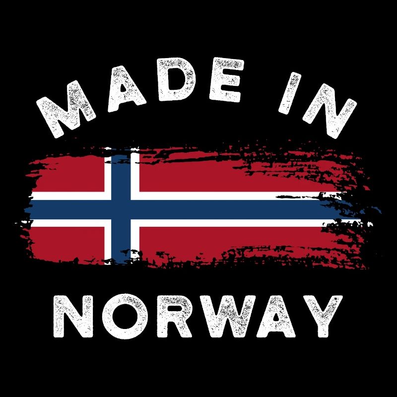 Fabriqué en Norvège - Drapeau de la Norvège