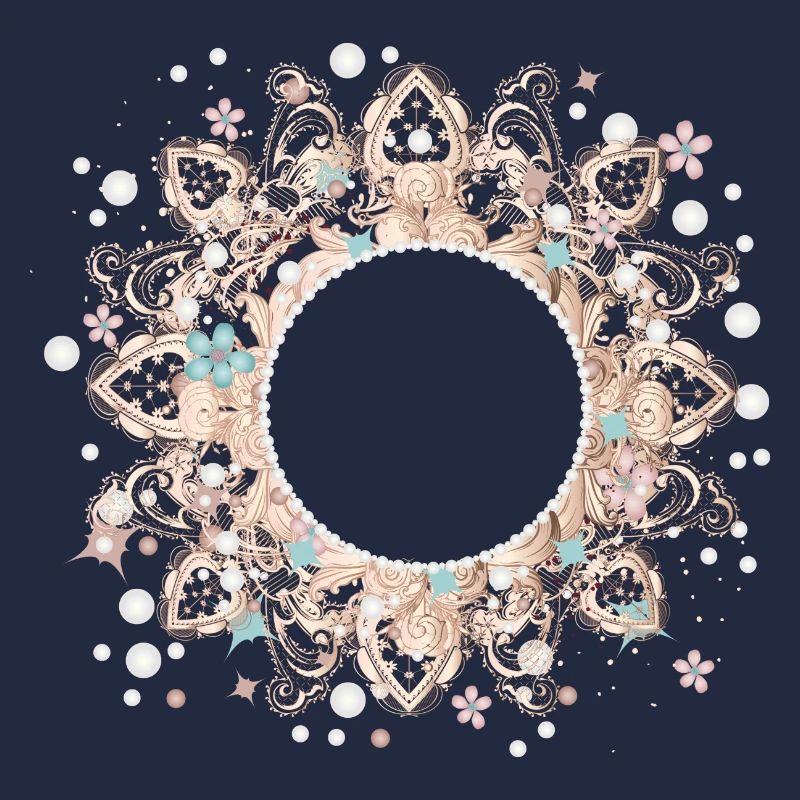 imaginative frame made of delicate lace look