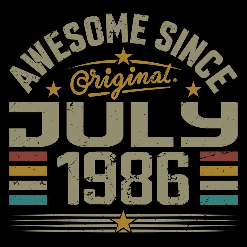Baujahr Juli 1986 | Geschenk Juli 1986
