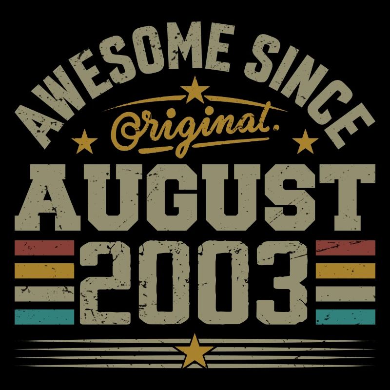 Août 2003 Anniversaire Août 2003 August 2003 Rétro