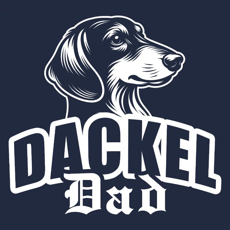 "Dackel Dad" mit Hundekopf