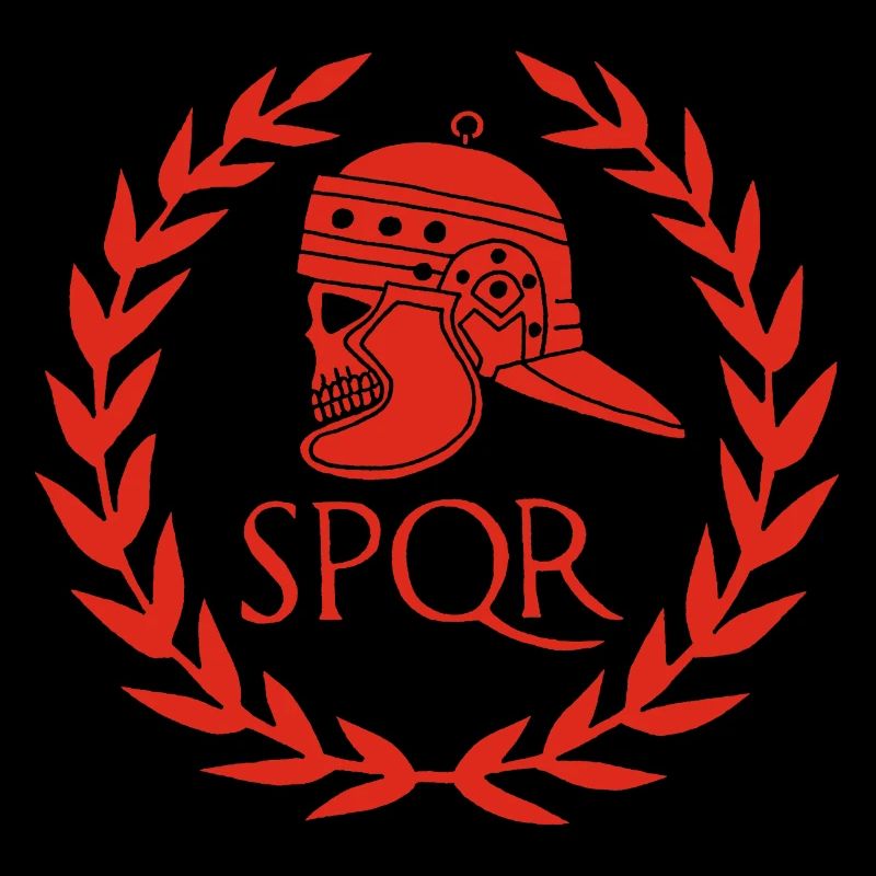 Empire romain et crâne rouge