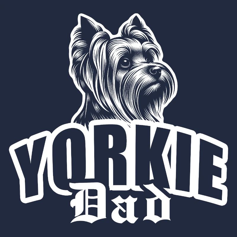 "Yorki Dad" with dog head