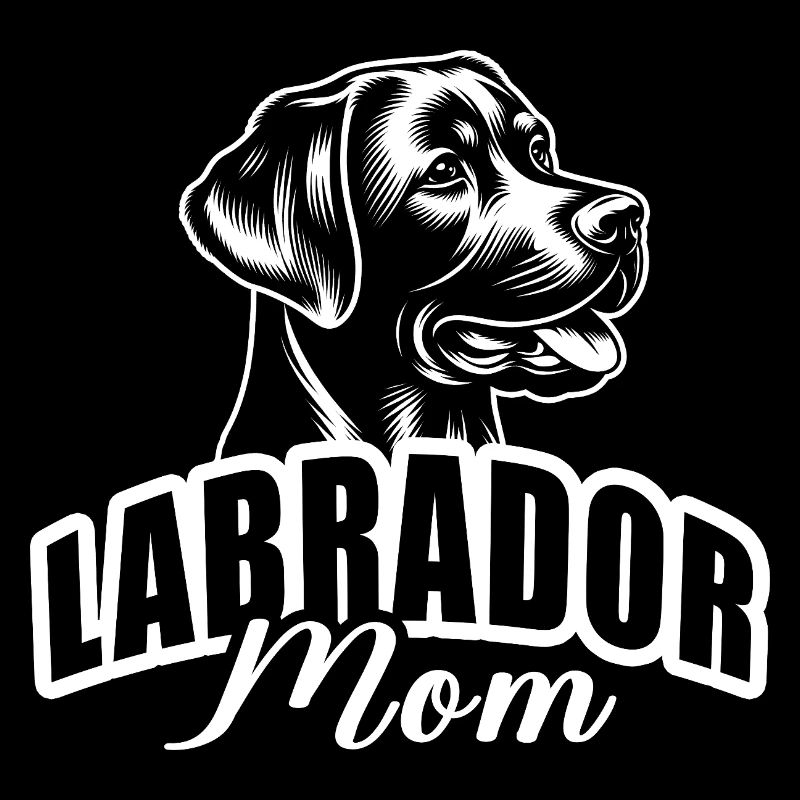 "Labrador Mom" mit Hundekopf