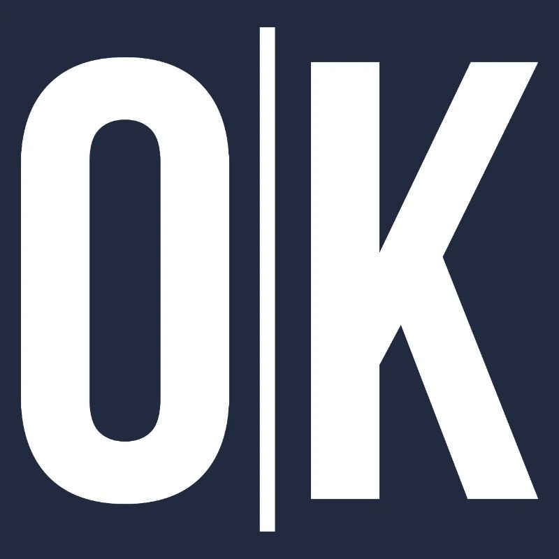 Effacer OK Typo sur Noir
