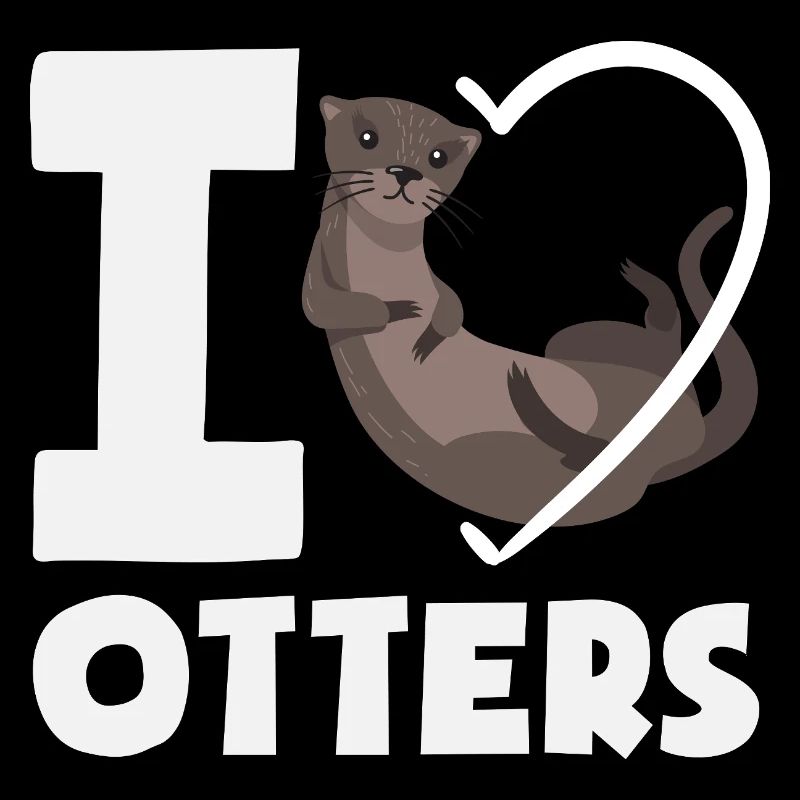 Seeotter Cartoon Herz
