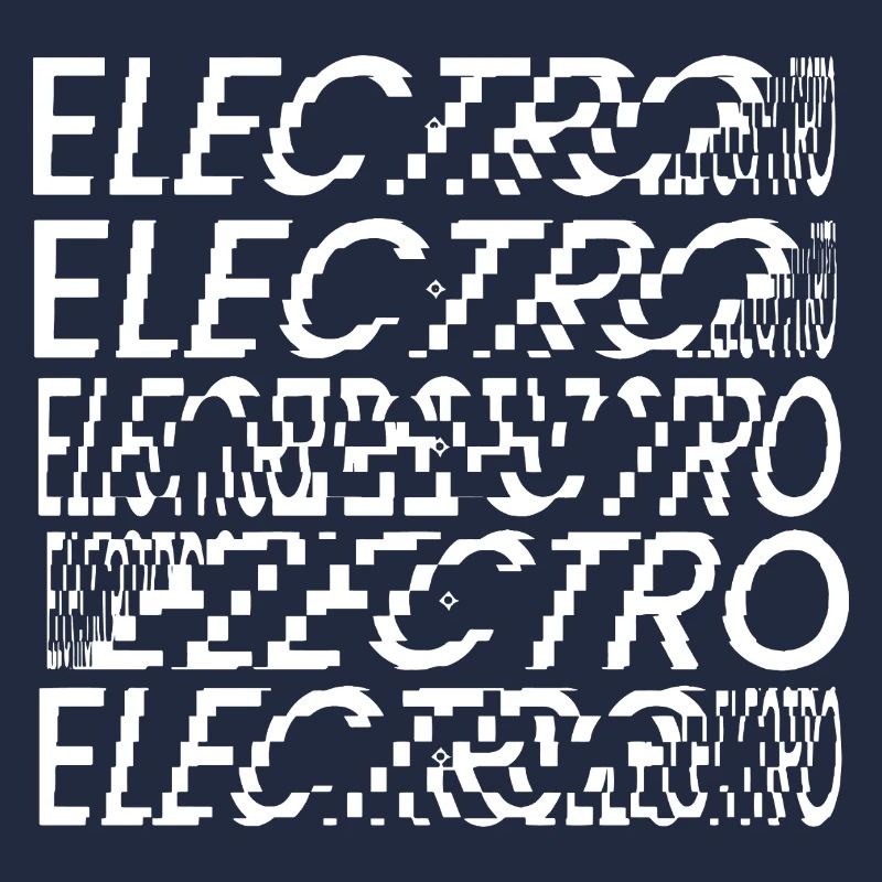 Glitch Electro Typography