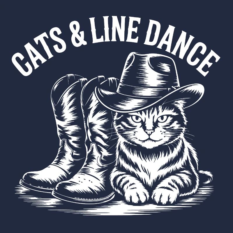 Cat Line Dance Cowboy