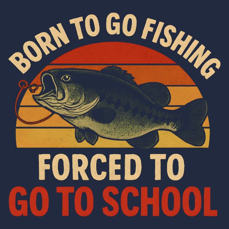 Né pour aller pêcher, forcé d’aller à l’école Pêcheur