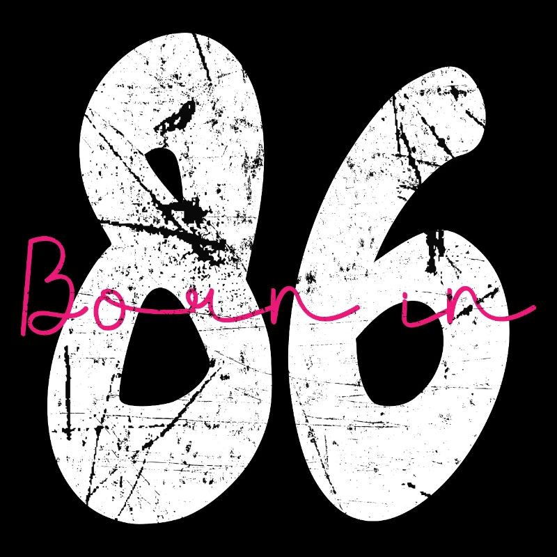 Born in 86 Neon Retro