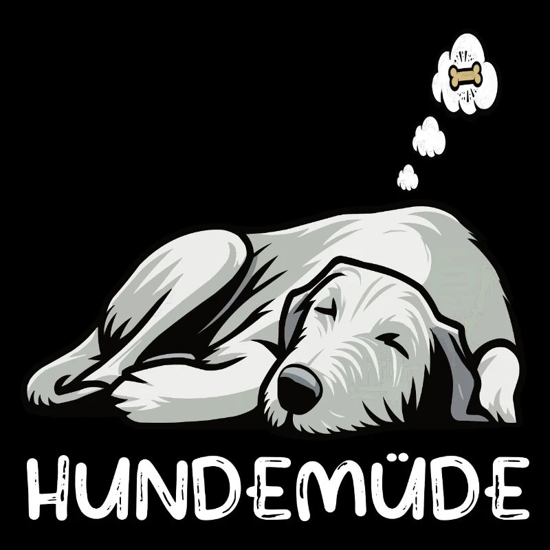 Hundemüde Irischer Wolfshund Wolfshundbesitzer