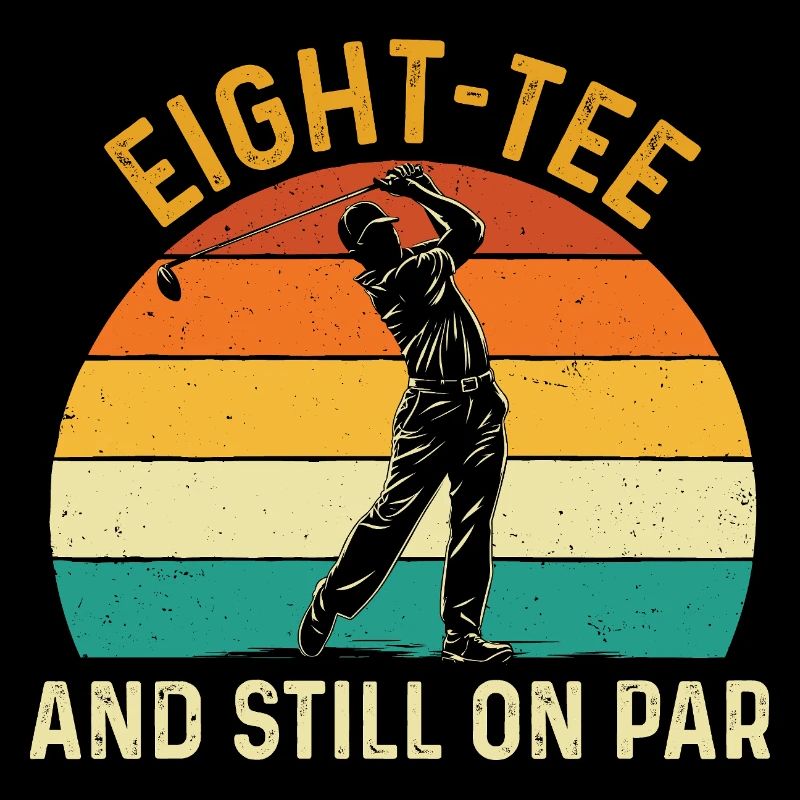 Achter Abschlag immer noch auf Par 80. Golf-Geburtstag