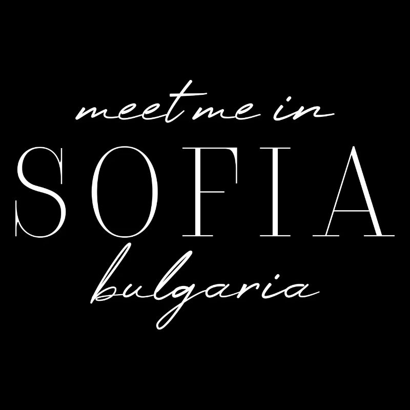 Sofia, Bulgarie Style Design T-shirt