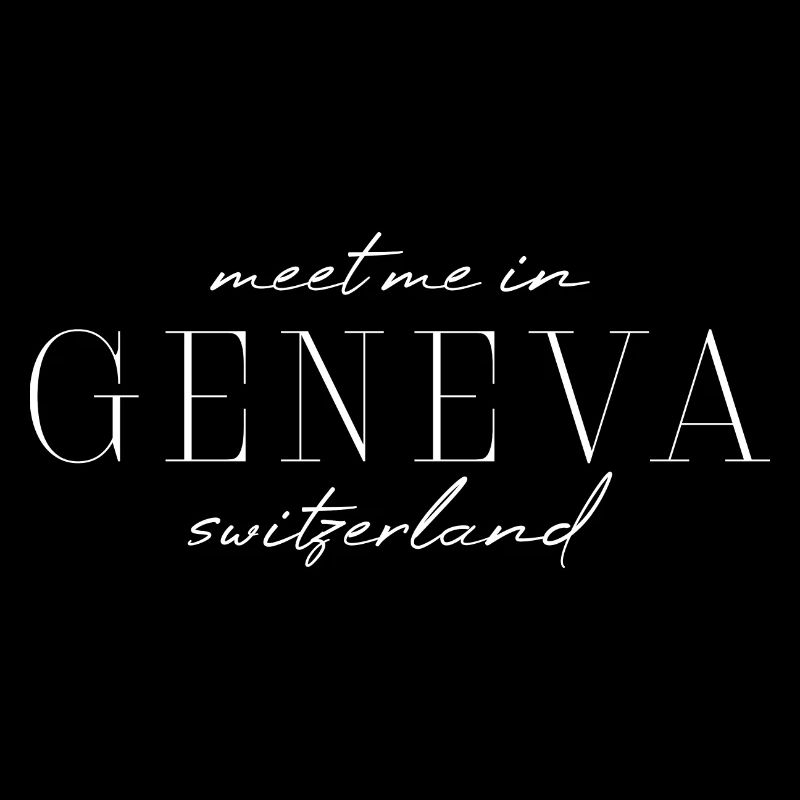 Genf Eleganz Stil Design T-Shirt