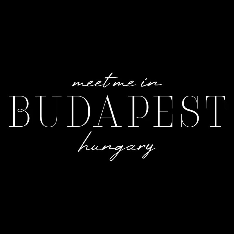 Budapest, Ungarn Stil Desing T-Shirt