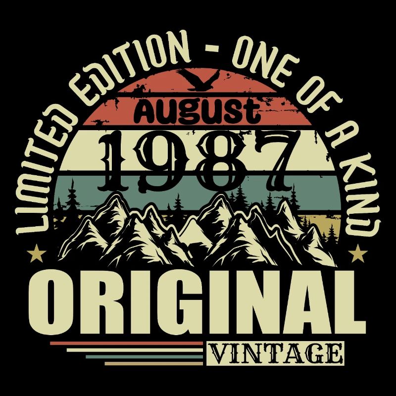 Août 1987 Anniversaire Août 1987 Millésime Août